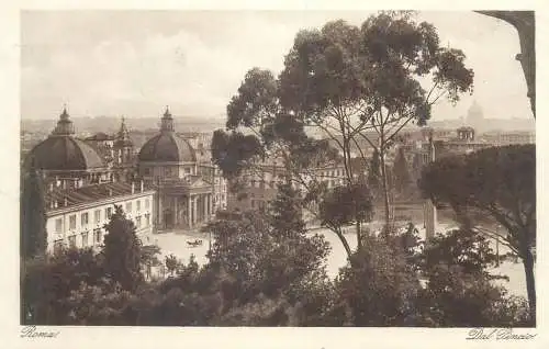 Postcard Italy Rome Dal Pincio