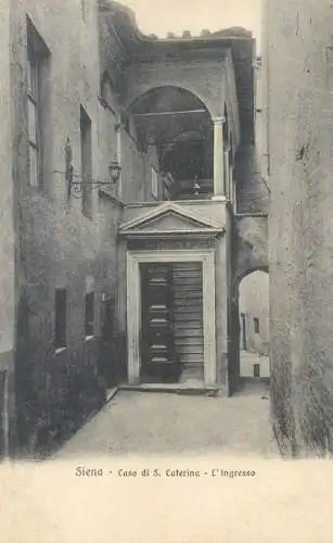 Postcard Italy Siena casa di S. Caterina