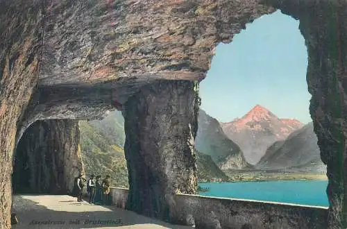 Switzerland Axenstrasse mit Bristenstock