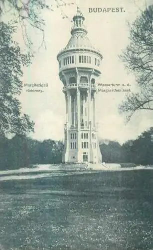 Hungary Budapest Wasserturm a. d. Margaretheninsel