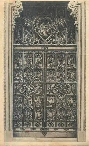Italy Milano Duomo La Porta in bronzo dettaglio