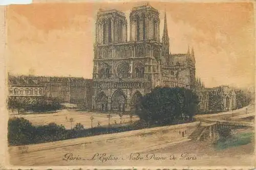 France Paris Eglise Notre Dame