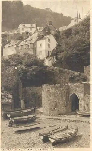 Postcard UK England Clovelly
