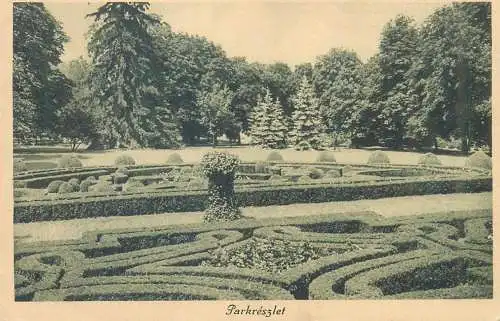 Postcard Hungary Parkreszlet