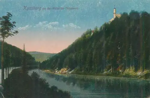 Postcard Germany Kynsburg an der Weistritz Talsperre