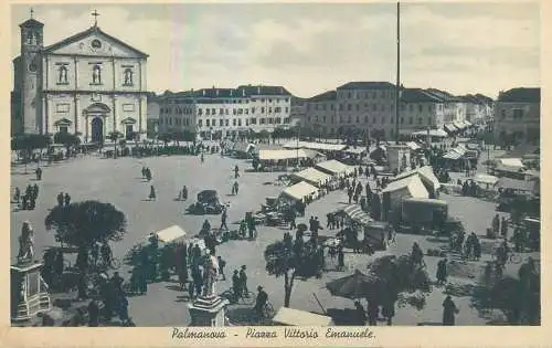 Italy Udine province Palmanova Piazza Vittorio Emanuele