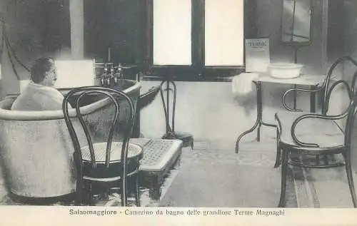 Italy Parma province Salsomaggiore Camerino da bagno  delle grandiose Terme Managhi