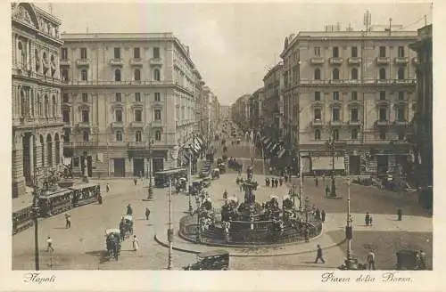 Italy Napoli Piazza della Borsa