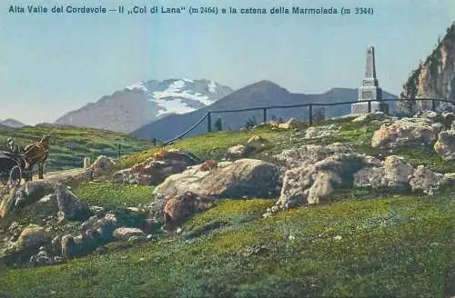 Italy Alta Valle del Cordevole Il "Col di Lana" e la catena della Marmolada