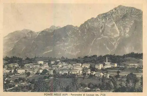Italy Belluno province Ponte nelle Alpi Panorama di Losego