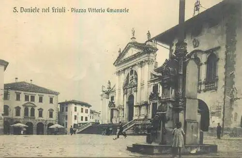 Italy Udine province S Daniele del Friuli Piazza Vittorio Emanuele