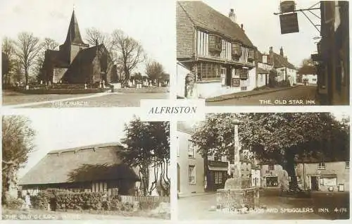 Postcard United Kingdom England Alfriston multi view