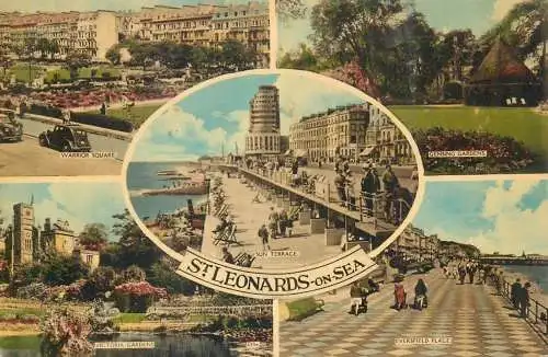 Postcard United Kingdom England St. Leonards on sea  multi view