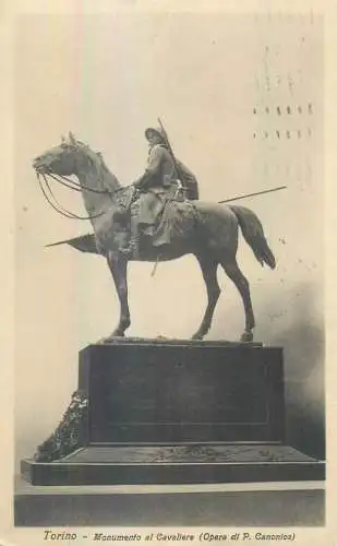 Italy Torino Monumento al Cavaliere Opera di P. Canonica