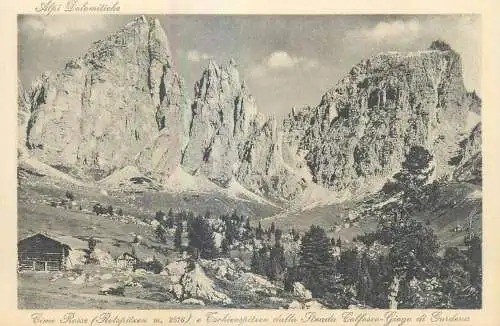 Italy Alpi Dolomitiche Cime Rosse Giogo di Gardena