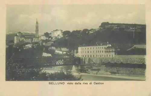 Italy Belluno visto dalla riva di Castion