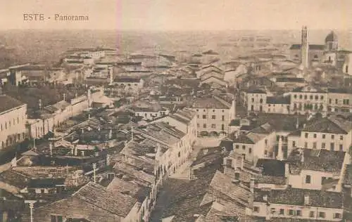 Italy Padova province  Este cityscape panorama