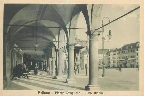 Italy Belluno Piazza Campitello Caffe Manin