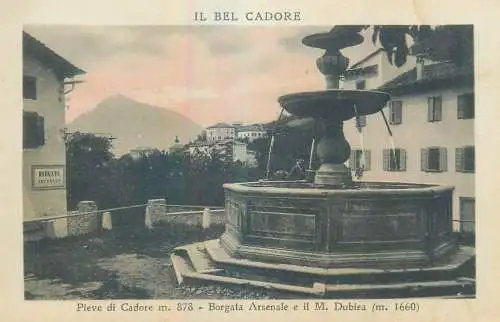 Italy Belluno province Pieve di Cadore Il Bel Cadore Borgata Arsenale e il M. Dubiea