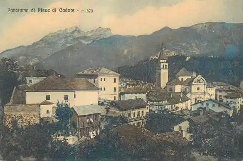 Italy Belluno province Pieve di Cadore panorama