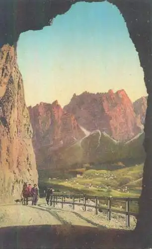 Italy Belluno province Cortina d'Ampezzo verso Monte Pomagagnon dal Tunnel di Belvedere