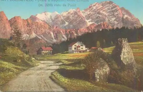 Italy Belluno province Alpi Dolomitiche Valle d'Ampezzo Monte Cristallo