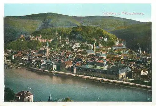 Germany Heidelberg panorama aerial