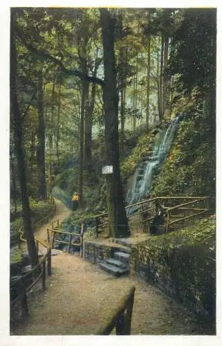 Germany Heidelberg park and waterfall