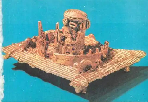 Colombia Bogota Gold Museum Fine Art Postcard Estilo Muisca