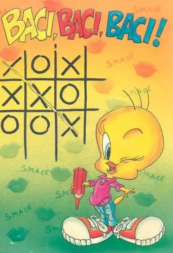 Postcard cartoons Looney Tunes Tweety bird