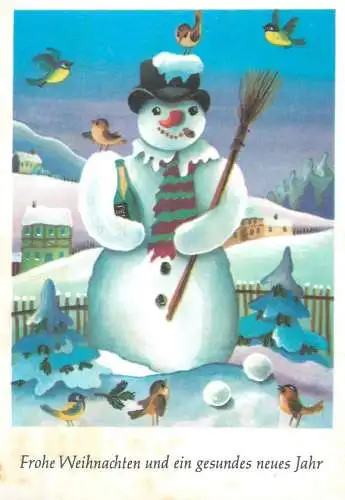 Postcard Germany Frohe Weihnachten und ein gesundes neues Jahr