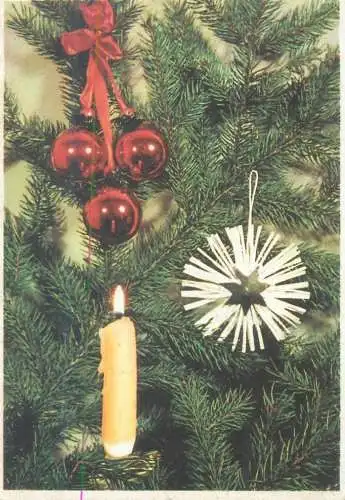Postcard Germany Frohe Weihnacht 1967