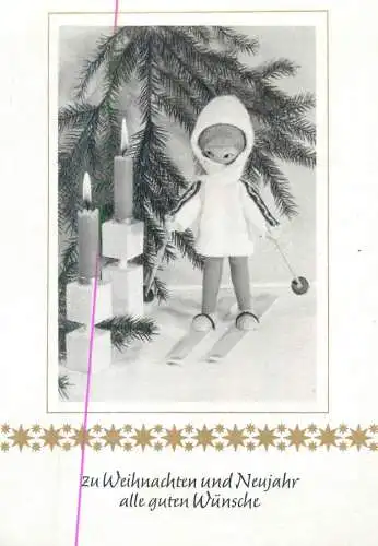 Postcard Germany zu Weihnachten und Neujahr alle guten wunsche