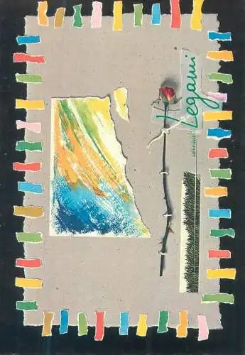 Postcard Italy  Legami rose