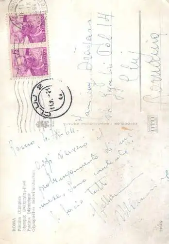 Postcard Italy > Lazio > Roma (Rome) olympic swimming pool