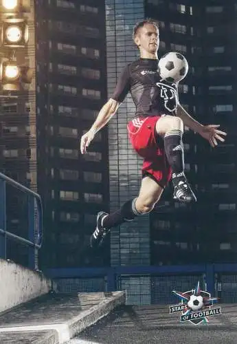 Stars of football trade card printed signature Siem de Jong Shadow man