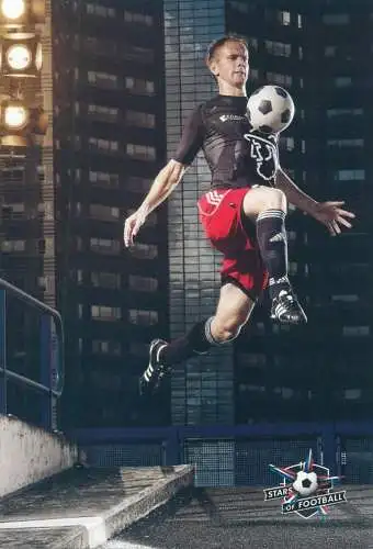 Stars of football trade card printed signature Siem de Jong Shadow man