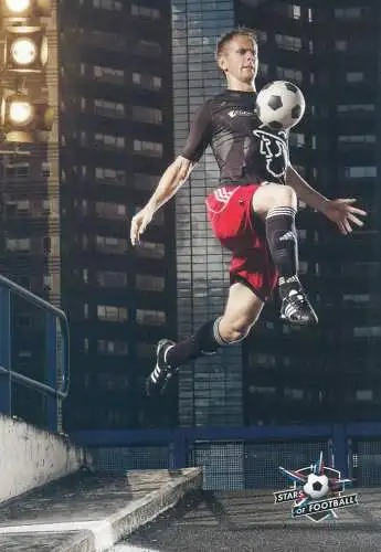 Stars of football trade card printed signature Siem de Jong