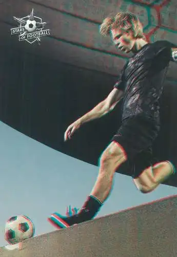 Stars of football trade card printed signature Kees Luyckx