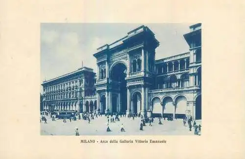 Italy Milano Arco della Galleria Vittorio Emanuele