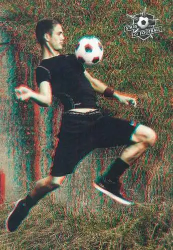 Stars of football trade card printed signature Van Wolfswinkel