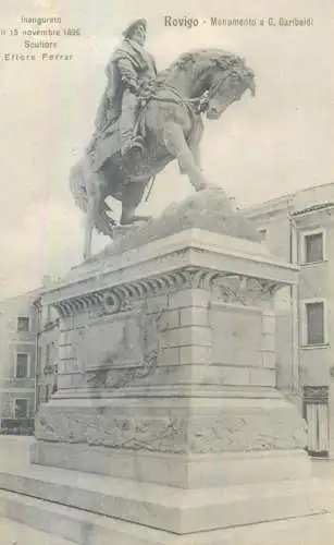 Italy Rovigo Monumento a G. Garibaldi
