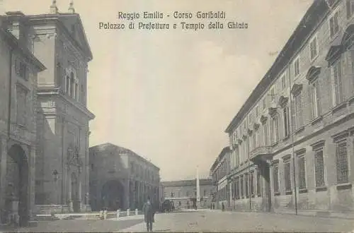 Italy Reggio Emilia Corso Garibaldi Palazzo di Prefettura e Tempio della Ghiaia