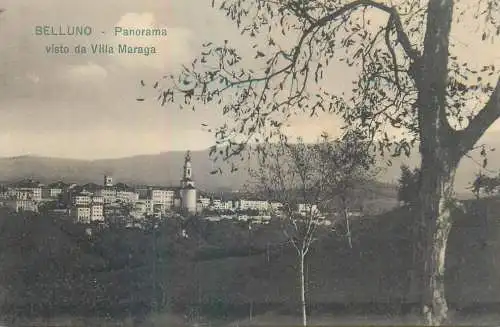 Italy Belluno panorama visto da Villa Maraga