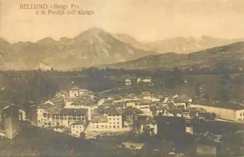 Italy Belluno Borgo Pra e le Prealpi dell'Alpago