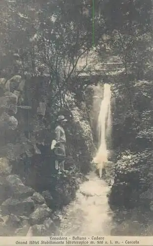 Italy Belluno Cadore Venadoro Grand Hotel Stabilimento Idroterapico Cascata