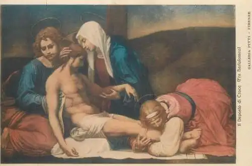 Postcard greetings card Paintings Santuario Sacro Cuore Salesiani Bologna