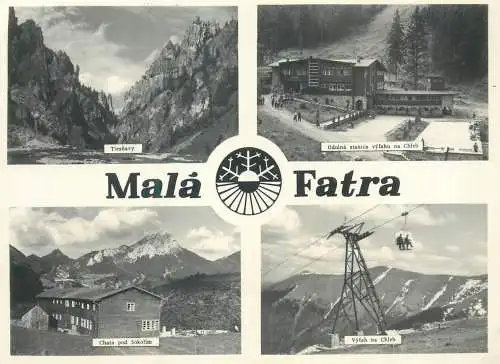 Postcard Slovakia Malá Fatra teleski resort