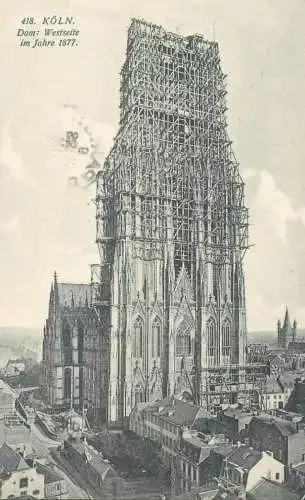 Germany Koln Dom Westsite 1877