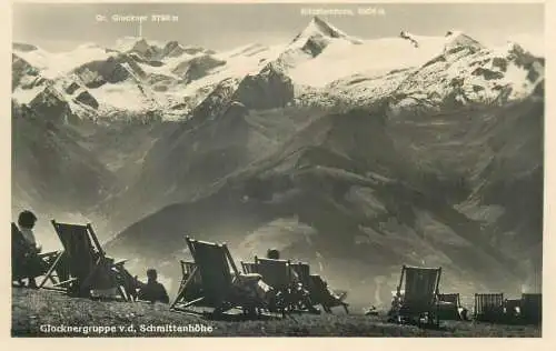 Austria Glocknergruppe v. d Schmittanhohe tourist types and scenes panoramic view